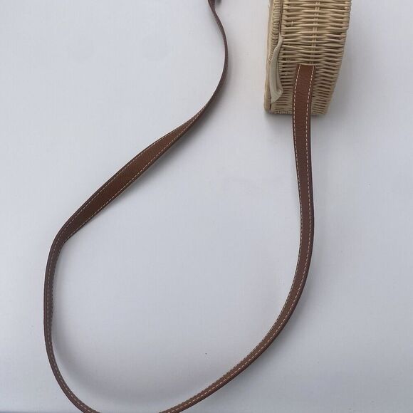 Universal Thread Target Rattan Woven Half Moon Crossbody Bag Faux Leather - Picture 10 of 10